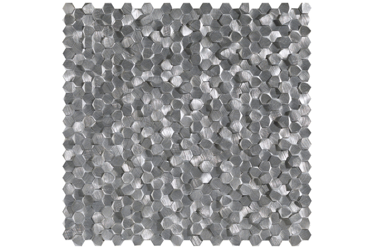G150 GRAVITY ALUMINIUM 3D HEXAGON METAL 30,7x30,1 (мозаїка) зображення 1