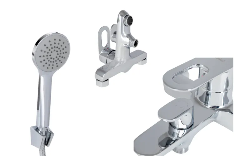 LATWA 006 Змішувач для ванни (з душовим гарнітуром), Chrome image 2