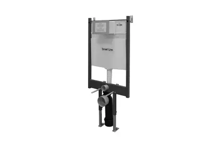 Smart-line, Інсталяційна система для підвісного унітазу (монтаж у тонку стіну), 4,5/3л (100159541)