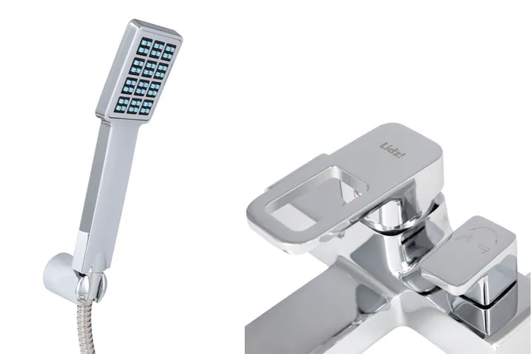 WAWEL 006 Змішувач для ванни (з душовим гарнітуром), Chrome image 2