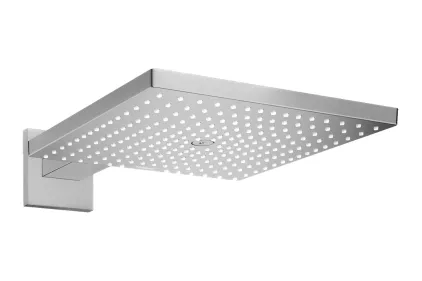 Верхній душ Raindance Select E 300 1jet Air з тримачем 390 мм, EcoSmart 9 l/min, Stainless Steel Optic (26239800)
