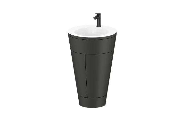 STARCK 1 Тумба з умивальником 56х86,4x60,5 см Graphite Satin Matt (S19513OBD580000) image 1