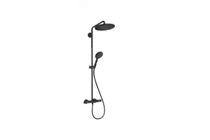 Душова система Croma Select S 280 1jet Showerpipe з термостатом Matt Black (26890670)