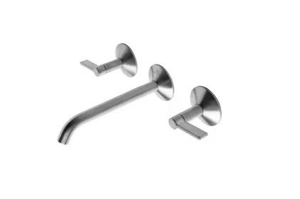 LIGNAGE, Змішувач для умивальника на 3 отвори, настінний, brushed gold (100379600)