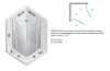 Душова кабіна квадратна NEW SOLEO BLACK 90x90x195 скло clear ACTIVE SHIELD 6мм image 3