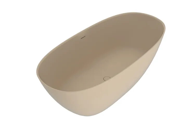 APP Ванна вільностояча 160x75x60 Argilla з сифоном та кришкою (AP160VARG)  зображення 1