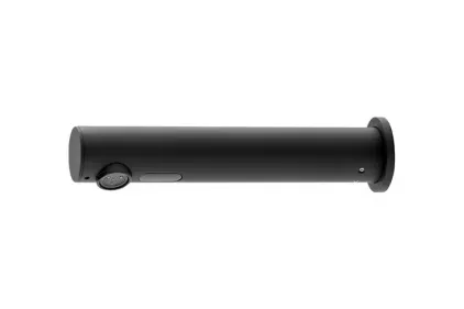 ROUND, Змішувач для умив. сенсорний 220V, настінний, 2 підводи води, matt black (100376701)