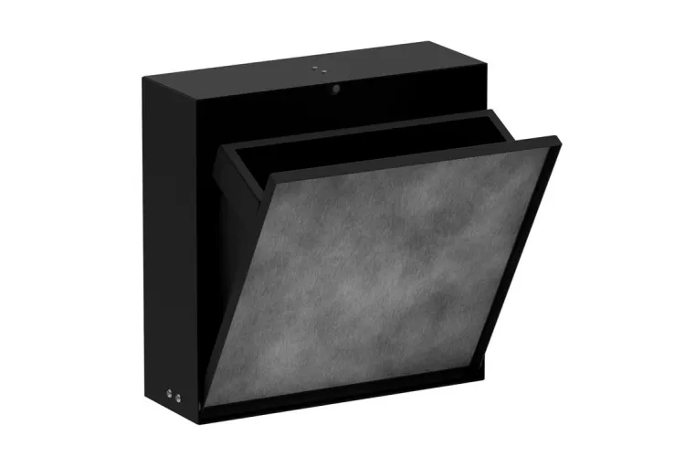 XtraStoris Rock Вбудовване відро д/сміття 4л з дверцятами, під плитку 30х30х10см, Matt Black  (56089670) зображення 1