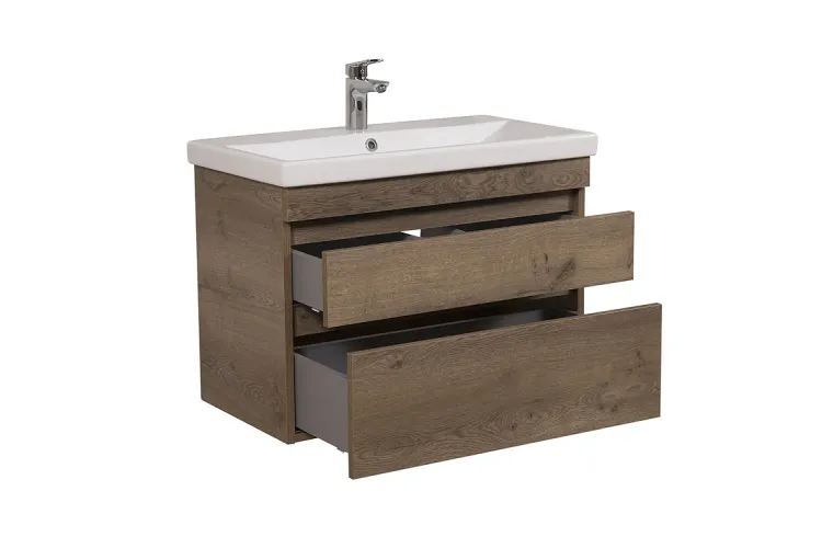 Тумба ВІНТАЖ 80 см з умивальником Elite, аліканте зображення 3