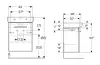 Тумба +  умивальник SELNOVA SQUARE 50 см, білий глянець (502.750.00.1) зображення 2