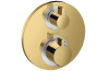 Термостат прихованого монтажу Ecostat S, запірно-перемикаючий вентиль, 2-ох режимний (15758990) Polished Gold Optic image 1