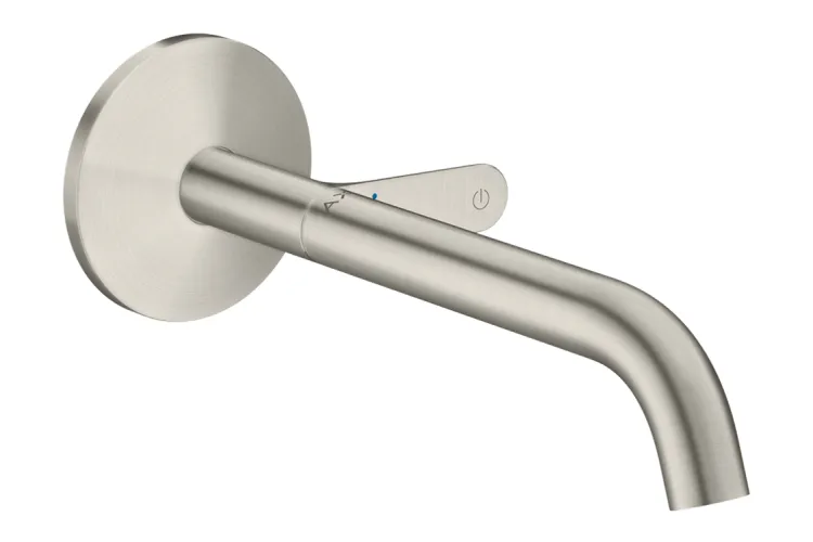 Змішувач AXOR One Select 220 для умивальника зі стіни, Stainless Steel Optic (48112800) image 1