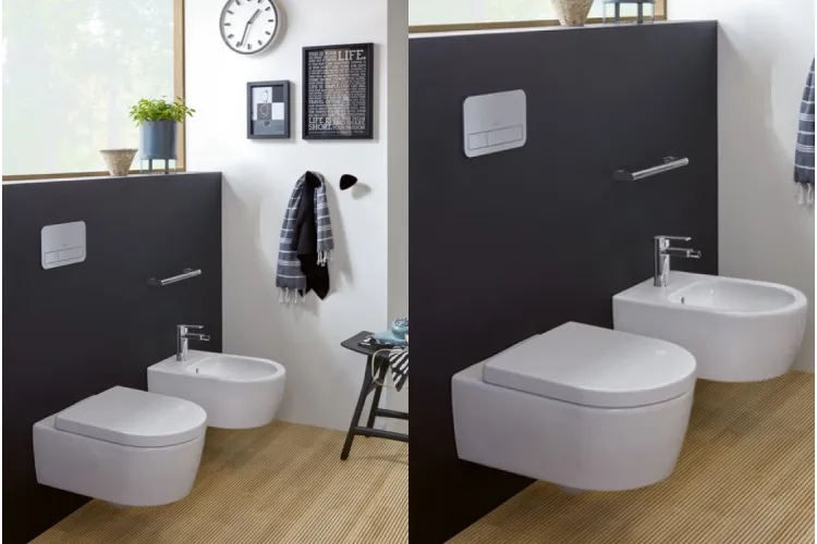 AVENTO Унітаз підвісний Rimless 53 см + сидіння 9M77C101 Ceramic Plus (5656HRR1) зображення 5