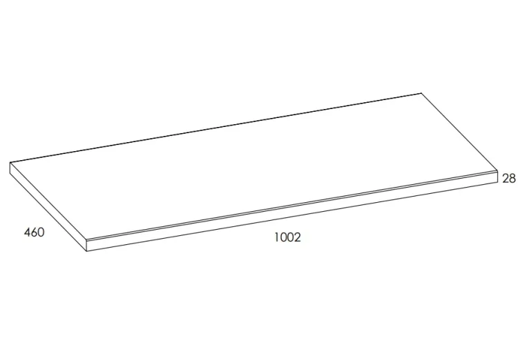 Стільниця для умивальника Look/Desi Plus 100/46 Dab Classic 166901. image 3