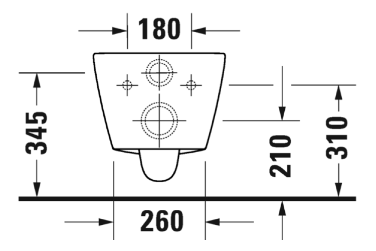 D-NEO Унітаз підвісний Rimless 54 см + сидіння 0021690000 (45770900A1) зображення 4