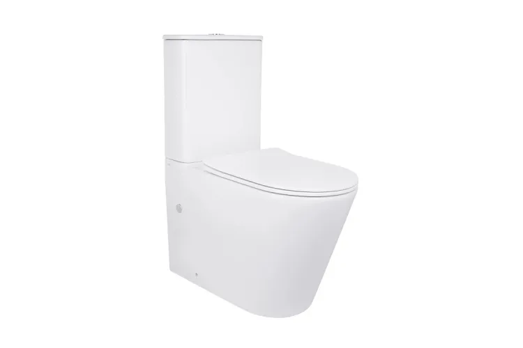 SCORPIO Унітаз-компакт Ultra Quiet (QT14226088AW) з сидінням дюропластовим Slim повільнопадаючим, White image 1