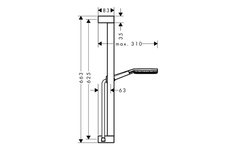 Душовий набір Raindance Alive Select S 3jet EcoSmart 65 см E  Polished Gold Optic (24600990) зображення 6