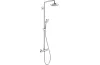 Душова система Croma Select E 180 2jet Showerpipe EcoSmart, 9 л/хв, з термостатом, білий/хром (27257400) зображення 1