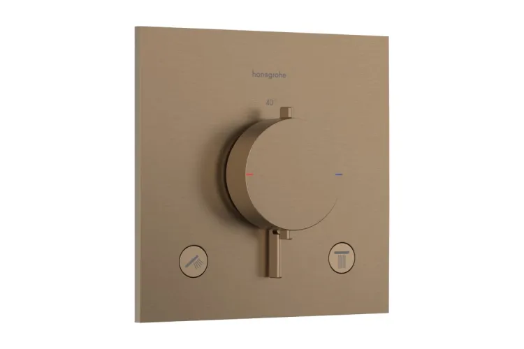 Термостат прихованого монтажу Ecostat Comfort E на 2 функції Brushed Bronze (33711140) image 1