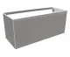 CUBIKA Підвісна тумба під умивальник 120x50x50 см, Grey matt (CKD945LGK)