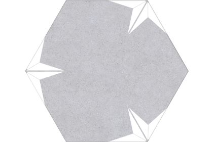 STELLA MIST 22x25 (шестигранник) (плитка для підлоги та стін)