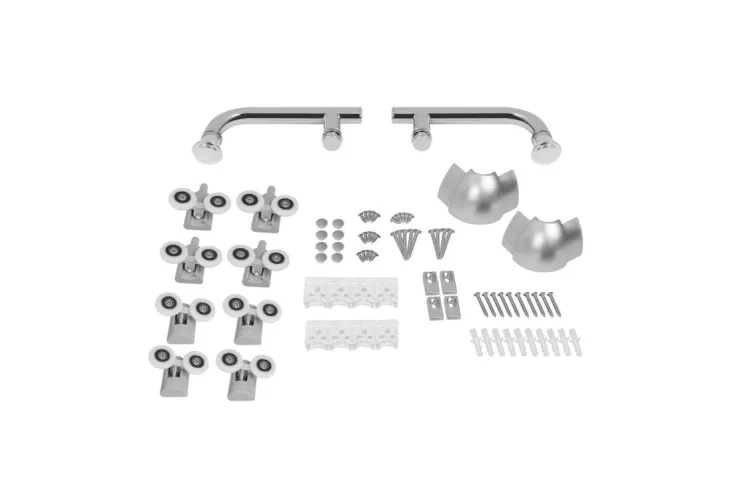 WAWEL Душова кабіна 100x80, прямокутна, висота 185 скло Frost 5, без піддону image 4