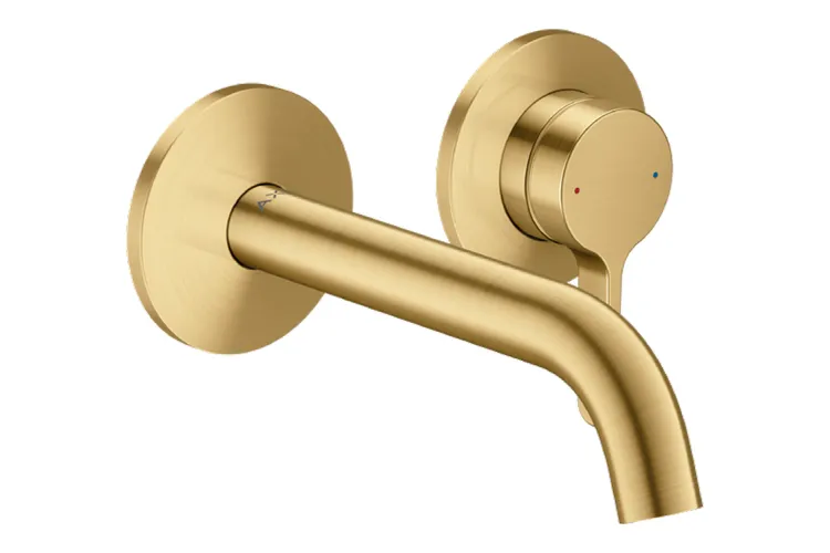 Змішувач AXOR One 160 для умивальника зі стіни, Brushed Gold Optic (48170250) image 1