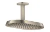 Верхній душ Axor ShowerSphere 370х220 2jet EcoSmart зі стельовим кронштейном, Brushed Nickel (39758820) image 1