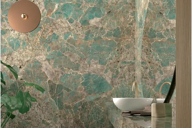 G1058 AMAZONITE TEXTURE 01 SRM 12 MM 160x320 (плитка настінна) зображення 2