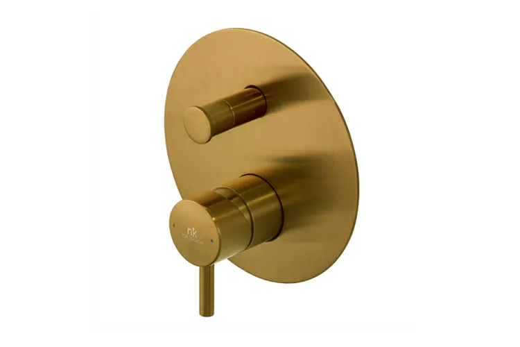 RONDO, Зовнішня частина вбудованого змішувача ванна/душ, brushed gold (100345125)  зображення 1