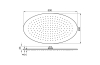 NEPTUNE SLIM Верхній душ Oval 50x28 см без кульового з'єднання, хромований (100098844) image 2