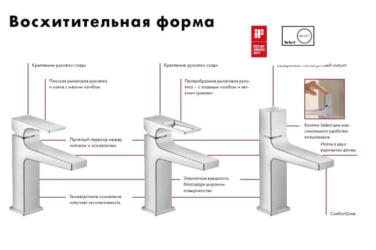 Змішувач Metropol Loop 260 для умивальника, хром (74512000) image 5