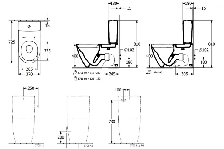 SUBWAY 3.0 Унітаз підлоговий до моноблоку, Rimless TwistFlush Aquareduct 37х71 см (4672T001) зображення 5