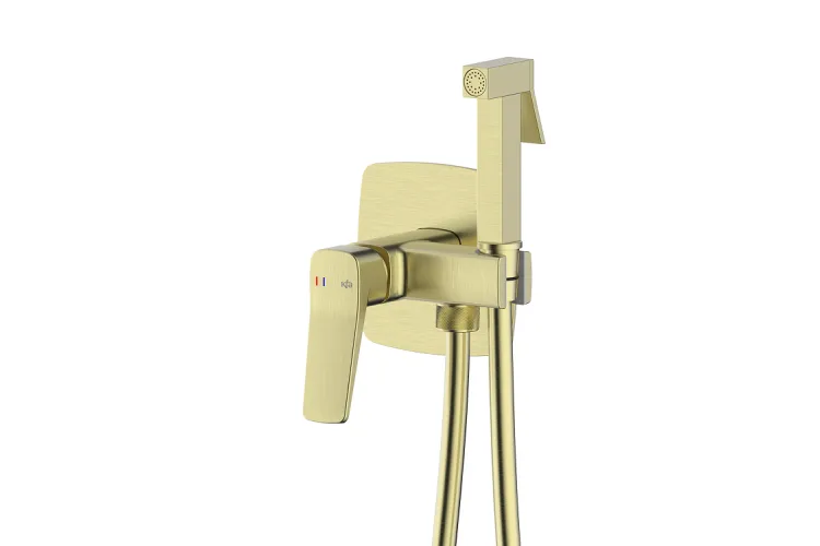 Змішувач для біде прихованого монтажу MALAGA  brushed light gold 4529-512-31 image 1