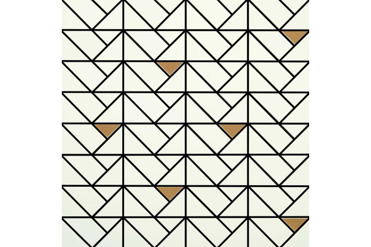 M3JA ECLETTICA WHITE MOSAICO BRONZE 40x40 (мозаїка) image 1
