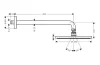 Верхній душ Raindance S 240 Showerpipe PowderRain 1jetP з тримачем, Stainless Steel Optic (27607800) зображення 2