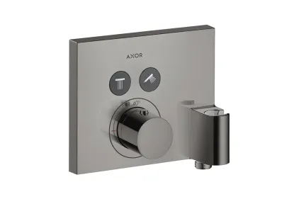 Термостат Axor ShowerSelect на 2 клавіші з Fix Fit Polished Black Chrome (36712330) 