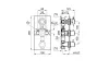 URBAN Універсальний вбудований термостат на 4 виходи (3 ручки), 1/2"_3/4" хромований (100140559)  зображення 2