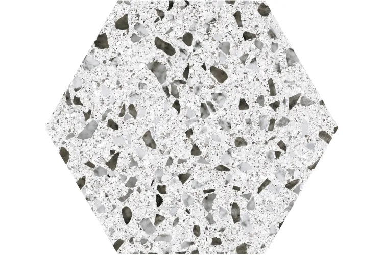 VENICE WHITE HEX 22x25 (шестигранник) (плитка для підлоги і стін) image 1