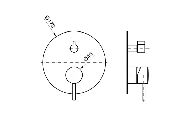 RONDO, Зовнішня частина вбудованого змішувача ванна/душ, gold (100345122)  image 3