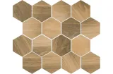 UNIWERSALNA MOZAIKA PRASOWANA WOOD NATURAL MIX HEKSAGON MAT 22x25.5 (мозаїка)