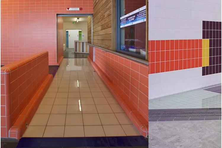 AQUA ROJO N LISO SMOOTH 11,9x24,4x0,8 122 G1 (гладка плитка для басейну) image 2