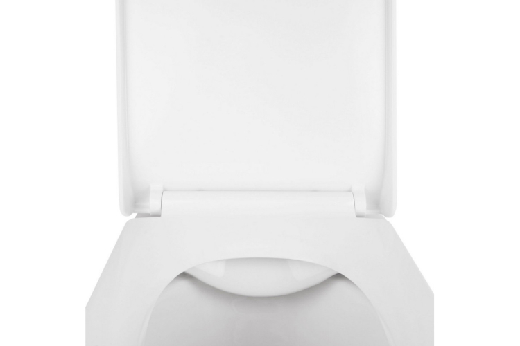 TERN Унітаз підвісний Rimless з сидінням дюропластовим Slim повільнопадаючим, White зображення 4