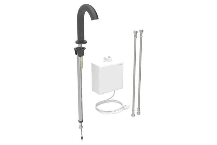 Змішувач Piave безконтактний до мережі, для зовнішнього блоку, чорний мат (116.162.14.1) image 1