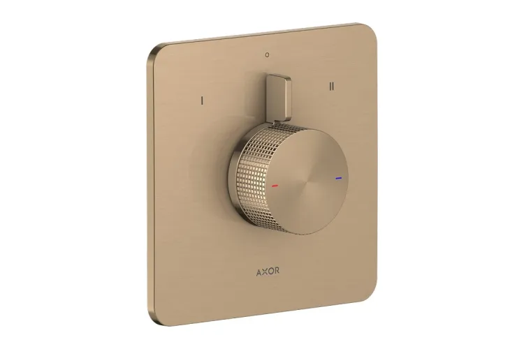 Змішувач Axor Citterio C Cubic cut прихованого монтажу на 2 функції, Brushed Bronze (49451140) зображення 1