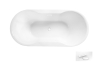 Купити Ванна акрилова NAVIA ретро 160х80 з сифоном клік-клак та декор. накладкою в білому кольорі фото №1