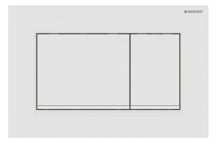 Кнопка змиву Sigma 30, білий мат/білий (115.883.01.1) зображення 1