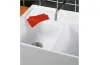 DOUBLE-BOWL SINK Кухонна мийка з двома чашами 89,5x63x22 без отвору 632391R1 White alpine glossy CeramicPlus зображення 3