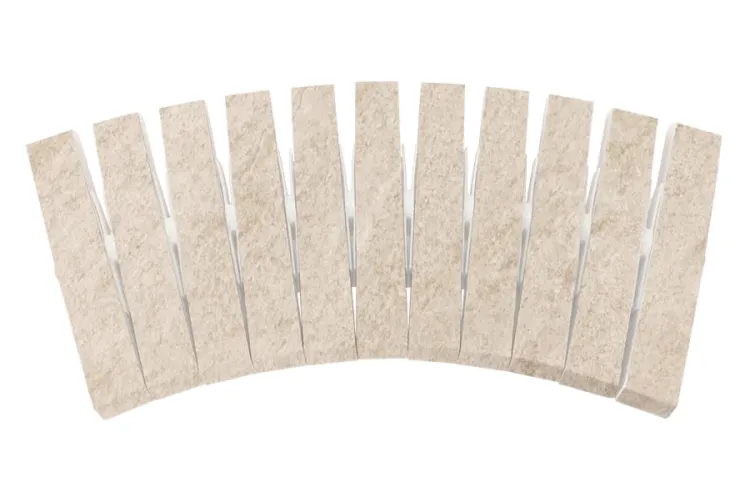 BEIGE STONE REJILLA CERAMICA PRO CURVABLE 50x24.5 (гнучка керамічна переливна решітка) зображення 1