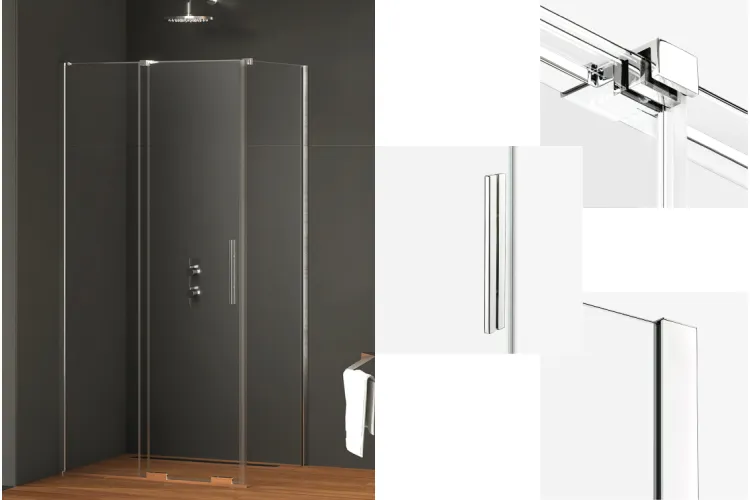 Душова кабіна прямокутна SMART 100x90x200 скло clear ACTIVE SHIELD 8мм image 1